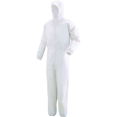 綠安全MIDORI  C1351W-L 食品行業(yè)一體型工作服