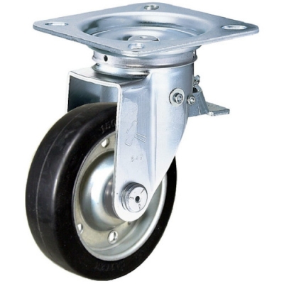 錘牌 HAMMER CASTER  400F0SWR125  定向腳輪寬幅橡膠腳輪